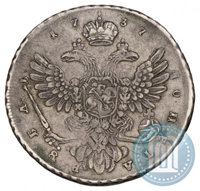 Picture 1 rouble 1737 year  "Moscow type"