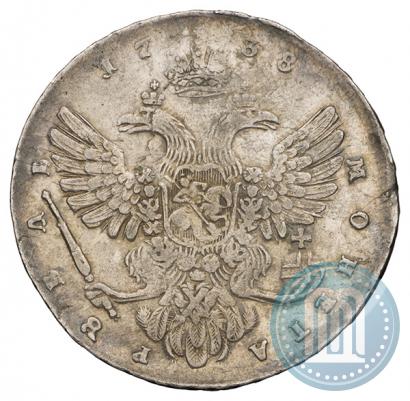 Фото 1 рубль 1738 года  "Московский тип"