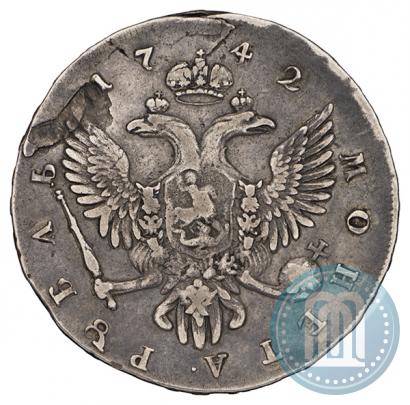 Picture 1 rouble 1742 year СПБ 