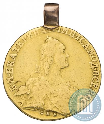 Picture 10 roubles 1766 year СПБ 