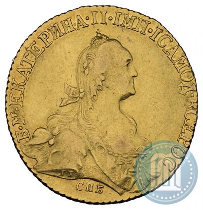 Фото 10 рублей 1773 года СПБ 