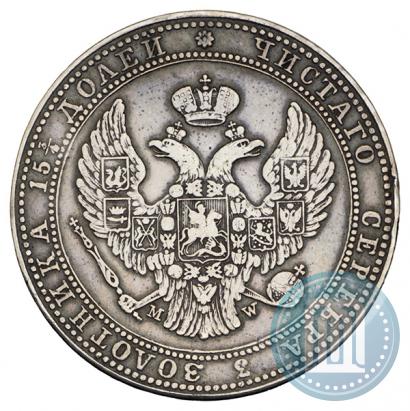 Picture 3/4 roubles - 5 złotych 1835 year MW 