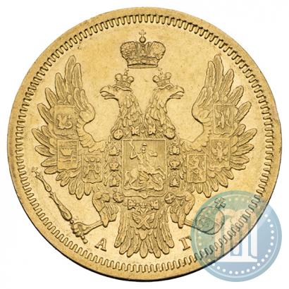 Picture 5 roubles 1851 year СПБ-АГ 