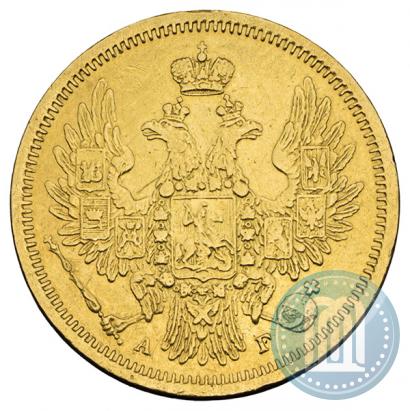 Picture 5 roubles 1853 year СПБ-АГ 