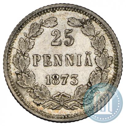 Фото 25 пенни 1873 года S 