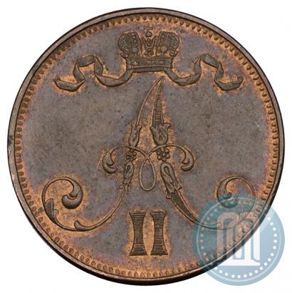Picture 5 pennia 1875 year  