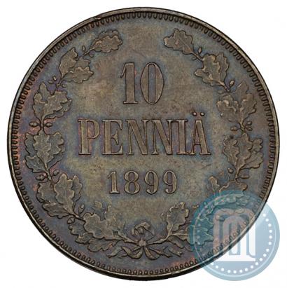Фото 10 пенни 1899 года  