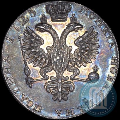 Фото Полтина 1725 года СПБ "Портрет в латах"