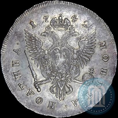 Фото Полтина 1742 года СПБ 