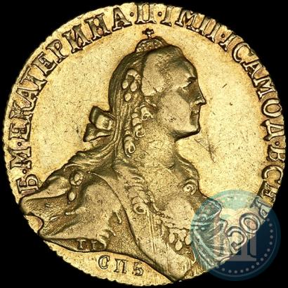 Фото 10 рублей 1766 года СПБ 
