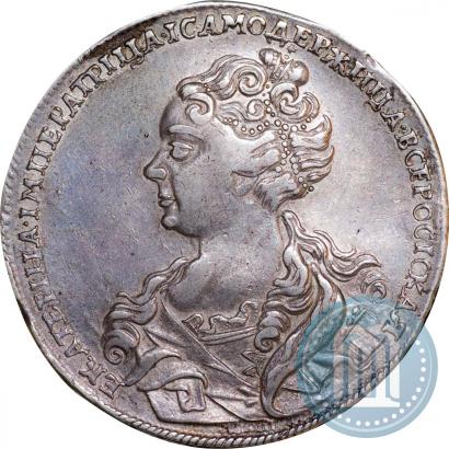 Picture 1 rouble 1726 year  "Moscow type, portrait turned to the left"