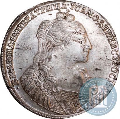 Фото 1 рубль 1734 года  "Тип 1735 года"