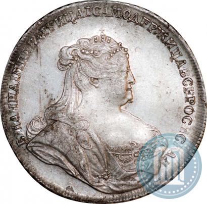 Фото 1 рубль 1738 года  "Петербургский тип"