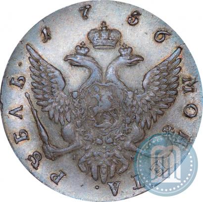 Picture 1 rouble 1756 year СПБ-IМ 