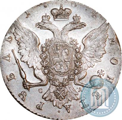 Picture 1 rouble 1764 year СПБ-СА 