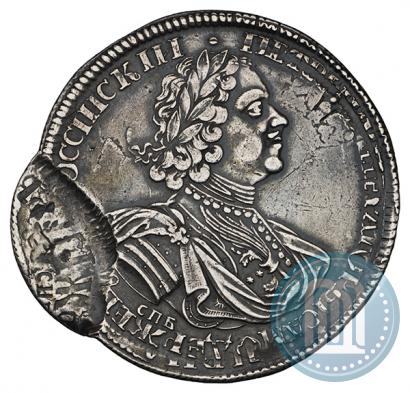 Фото 1 рубль 1724 года СПБ "Солнечный, в латах"
