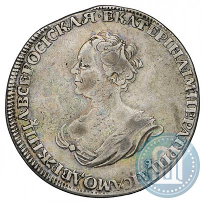 Фото 1 рубль 1725 года  "Траурный"