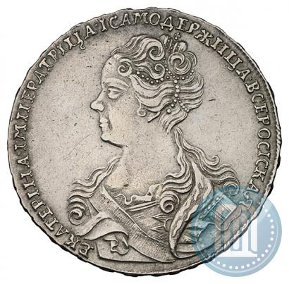 Picture 1 rouble 1726 year  "Moscow type, portrait turned to the left"