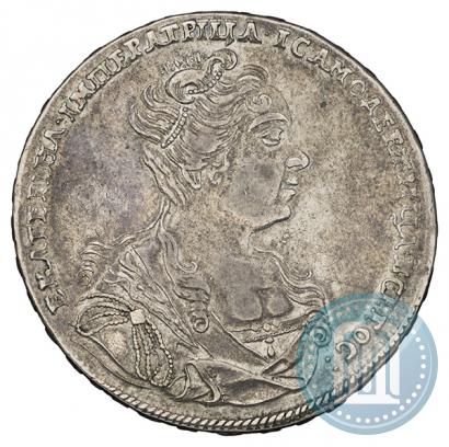 Picture 1 rouble 1726 year  "Moscow type, portrait turned to the right"