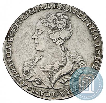 Picture Poltina 1726 year  "Moscow type, portrait turned to the left"
