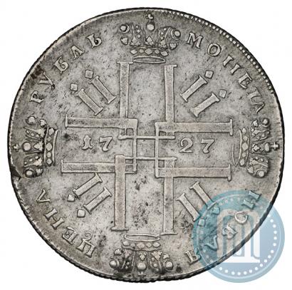 Фото 1 рубль 1727 года СПБ "Петербургский тип"