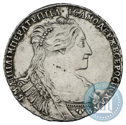 Фото Полтина 1734 года  "Тип 1735 года"