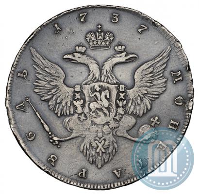 Picture 1 rouble 1737 year  "Portrait by Gedlinger"