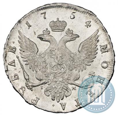 Picture 1 rouble 1754 year СПБ-IМ "Portrait by Benjamin Scott"
