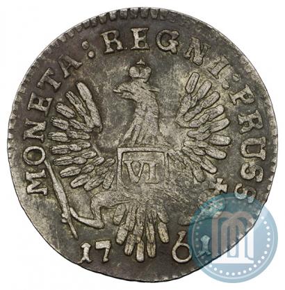 Picture 6 groszy 1761 year  