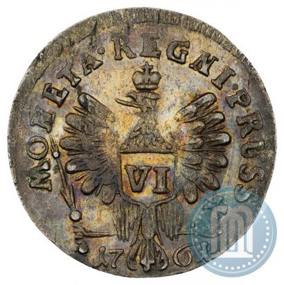 Picture 6 groszy 1761 year  