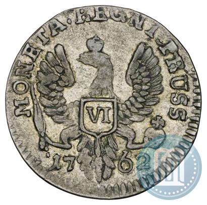 Фото 6 грошей 1762 года  