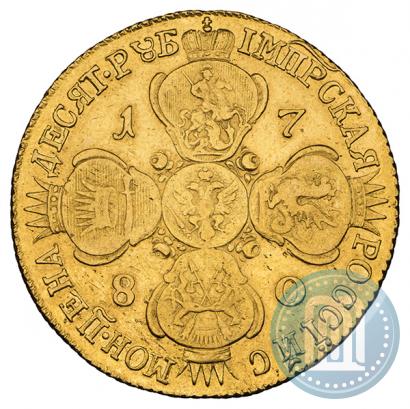 Picture 10 roubles 1780 year СПБ 
