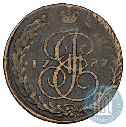 Фото 5 копеек 1787 года ЕМ 