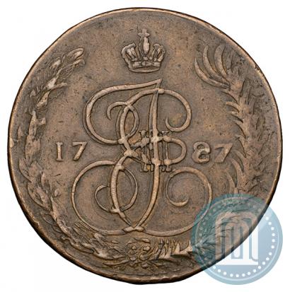 Фото 5 копеек 1787 года ЕМ 