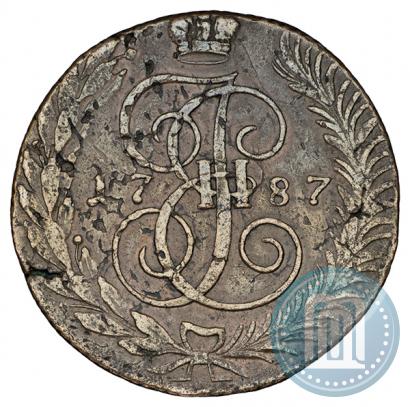 Picture 5 kopecks 1787 year ТМ 