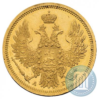 Picture 5 roubles 1851 year СПБ-АГ 
