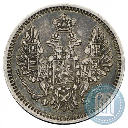 Фото 5 копеек 1857 года СПБ-ФБ 
