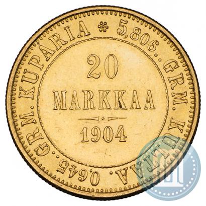 Picture 20 markkaa 1904 year L 