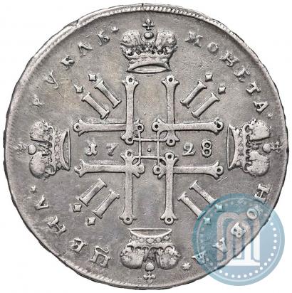 Фото 1 рубль 1728 года  "Тип 1727"