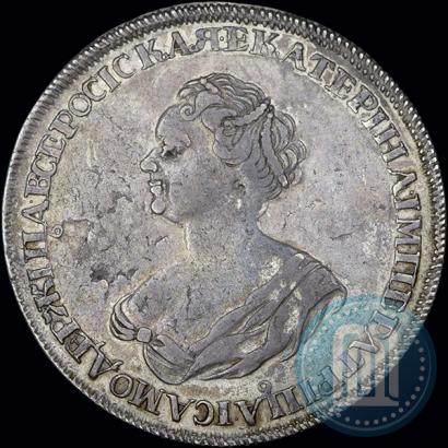 Picture 1 rouble 1725 year  "Mourning rouble"