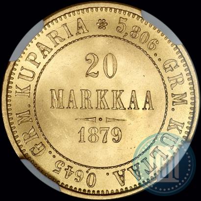 Picture 20 markkaa 1879 year S 