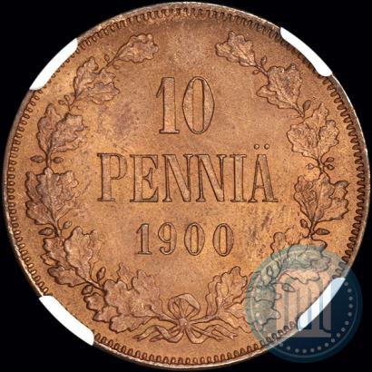 Фото 10 пенни 1900 года  