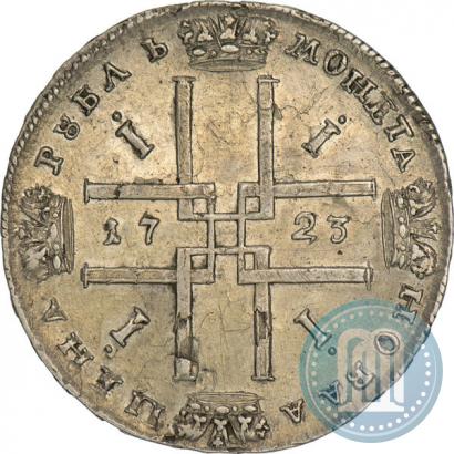 Picture 1 rouble 1723 year  "Portrait in ancient armour"