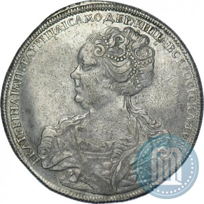 Picture 1 rouble 1725 year СПБ "Petersburg type, portrait turned to the left"
