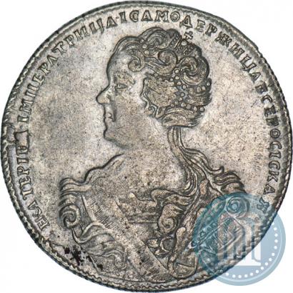 Picture Poltina 1726 year СПБ "Petersburg type, portrait turned to the left"
