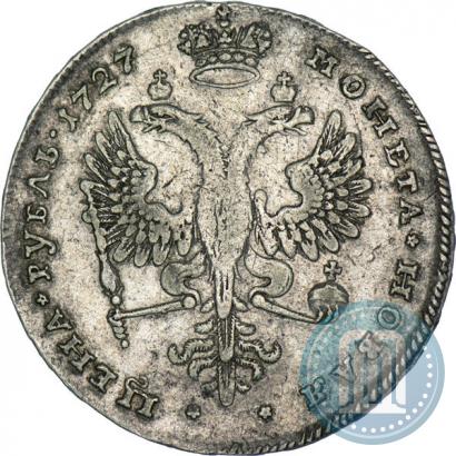 Picture 1 rouble 1727 year  "Moscow type, portrait turned to the right"