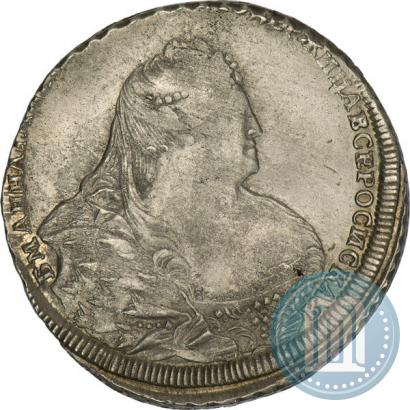 Picture 1 rouble 1737 year  "Moscow type"