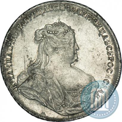 Picture 1 rouble 1738 year  "Petersburg type"