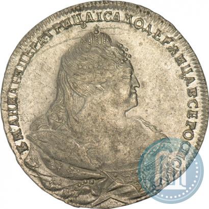 Picture 1 rouble 1739 year  "Moscow type"