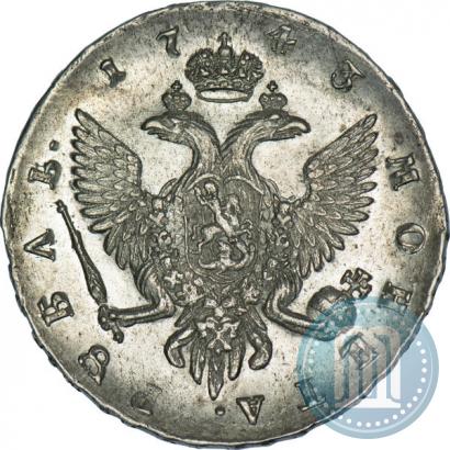 Picture 1 rouble 1743 year СПБ 